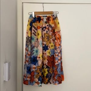 Acne Studios - floral satin skirt